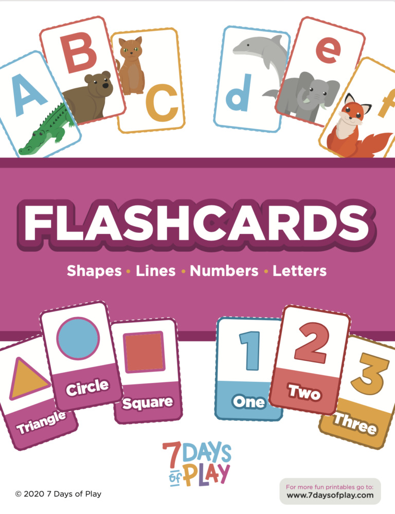 Flashcards Bundle - Activities for Kids – 7 Days of Play