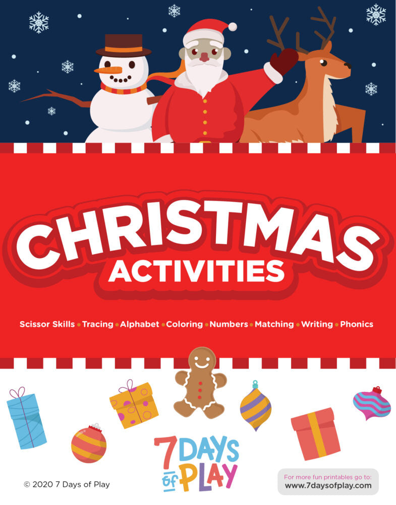 Christmas Activity Booklet - Fun Printable – 7 Days of Play