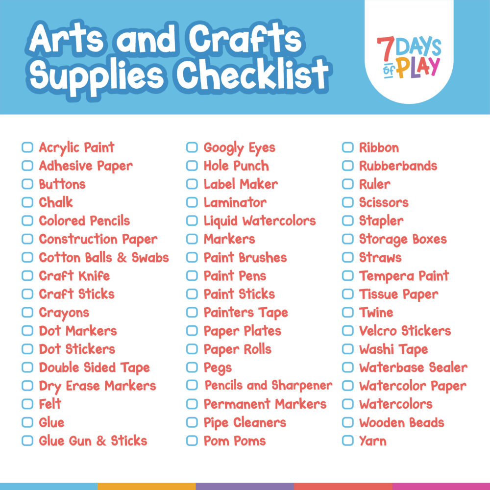 Art Supply List - A Comprehensive Guide