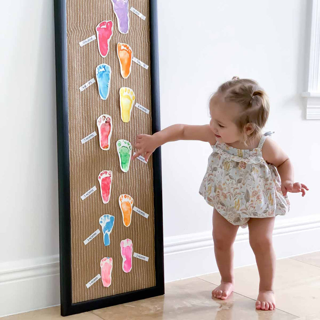Baby Footprint Art - A Year Of Footprints