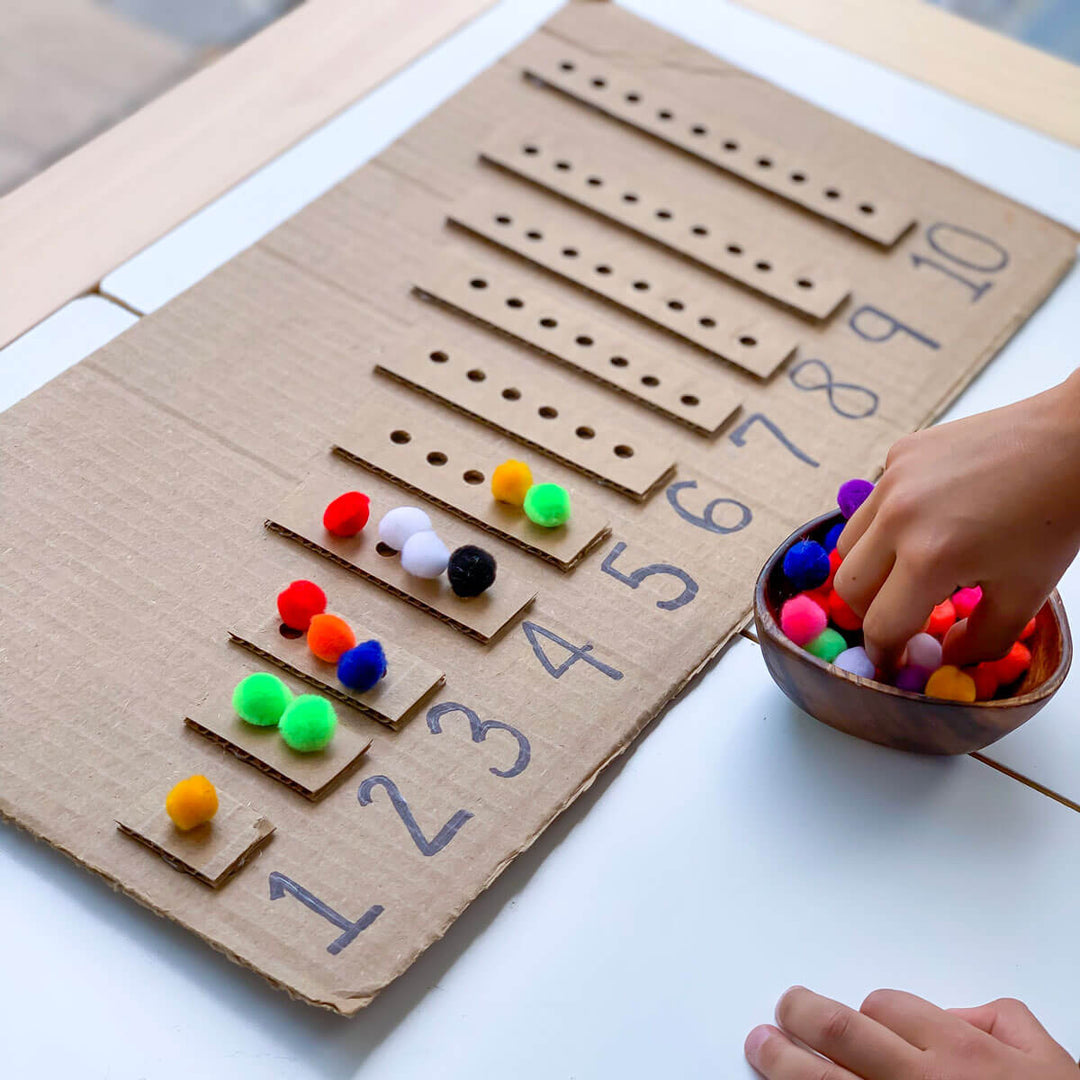 Counting Activity - How to Make a DIY Number Board