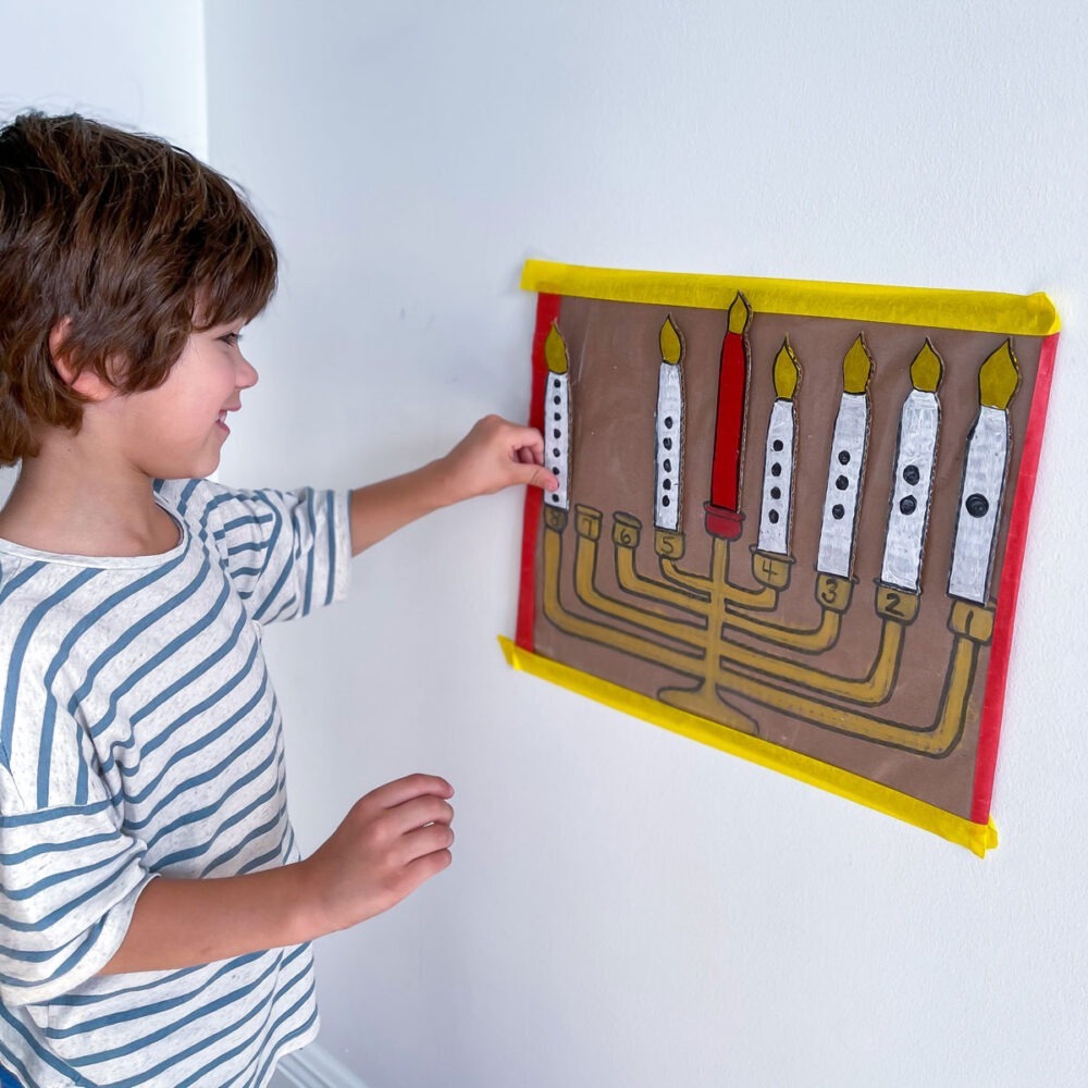 Match The Candles: Hanukkah Activity For Kids