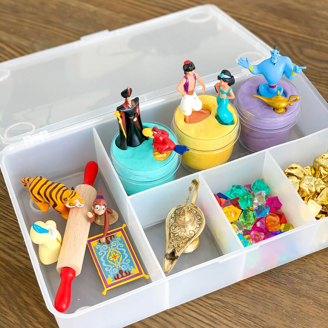 Aladdin Party Idea - How to Make a Themed Play Dough Kit