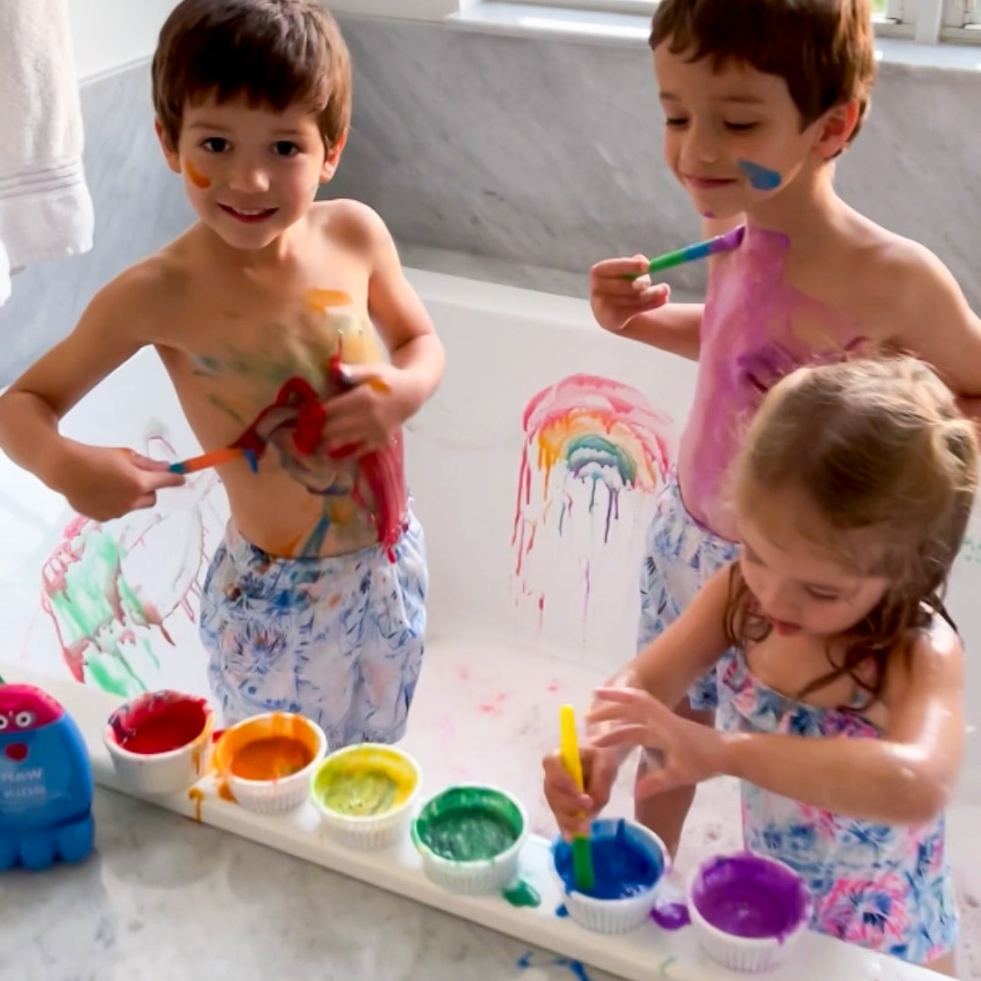How to Make Kids Bath Paint - Colorful Clean Fun