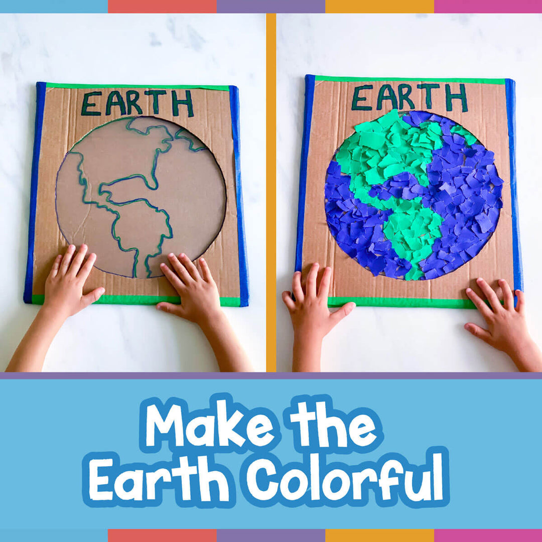 Earth Day Craft for Kids - Earth Collage