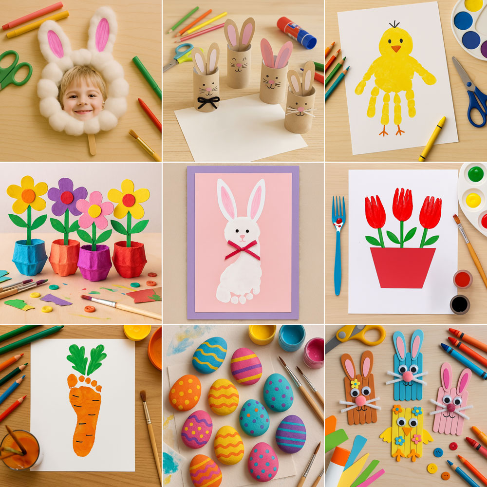 50+ Easy Easter Crafts for Kids That Are Fun and Festive