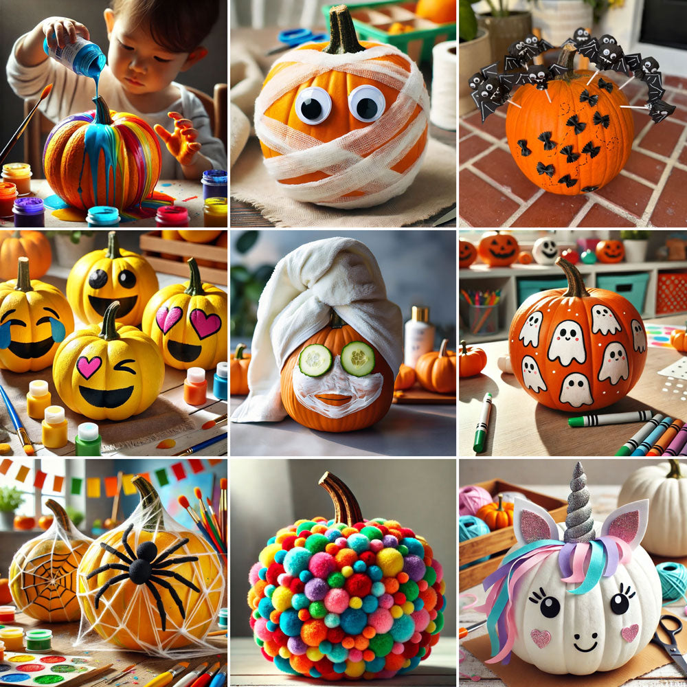 44 Easy Pumpkin Decorating Ideas to Do with Your Kids