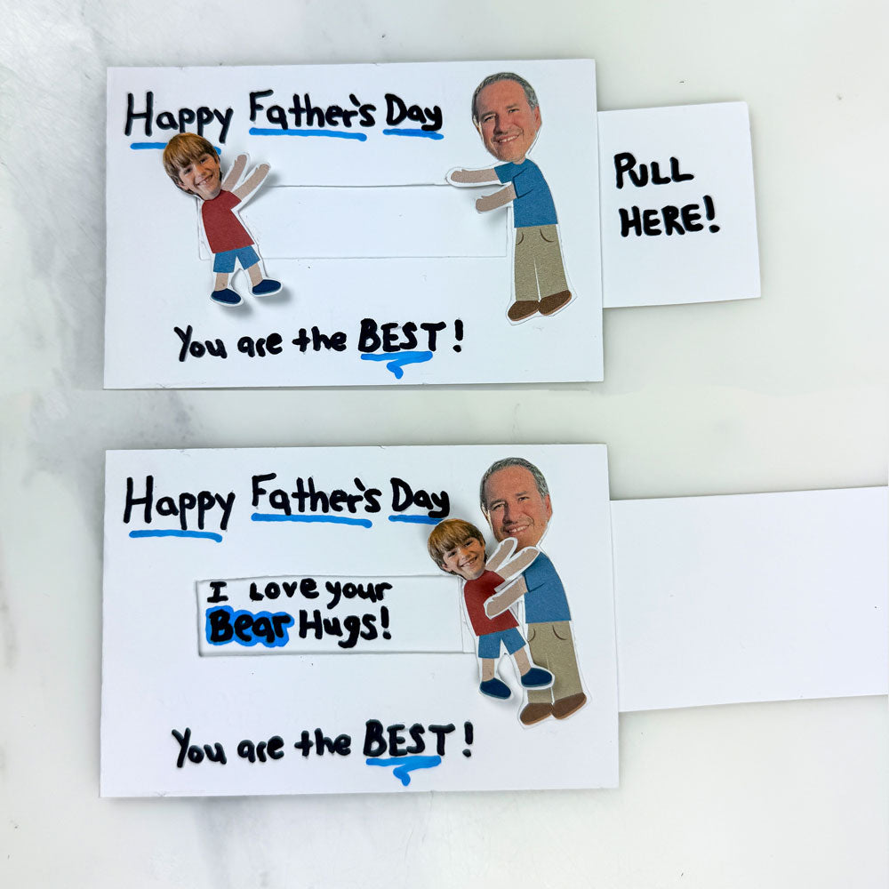 Fathers Day Card Template - Get the Free Slider Hug Card
