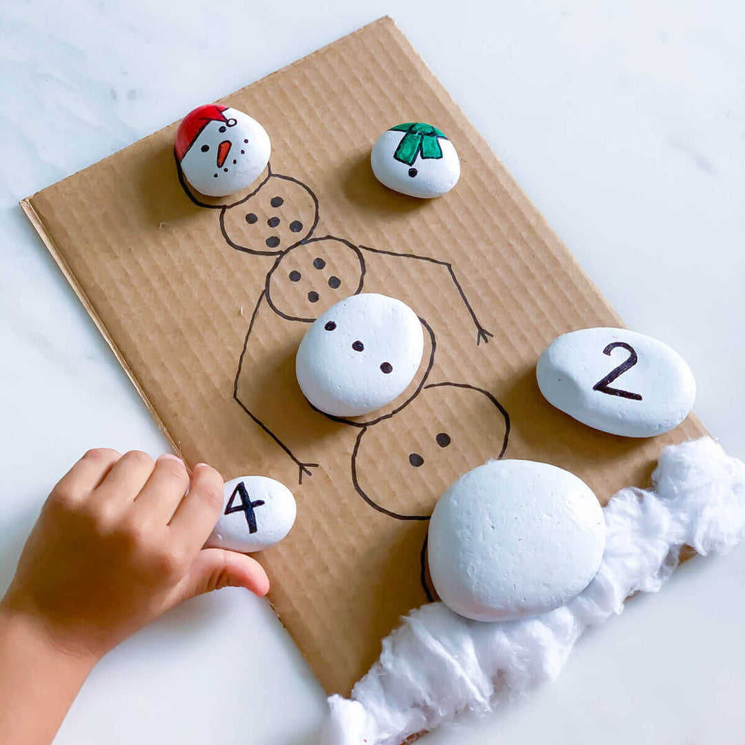 Fun Winter Activity - Make Your Own Snowman Puzzle