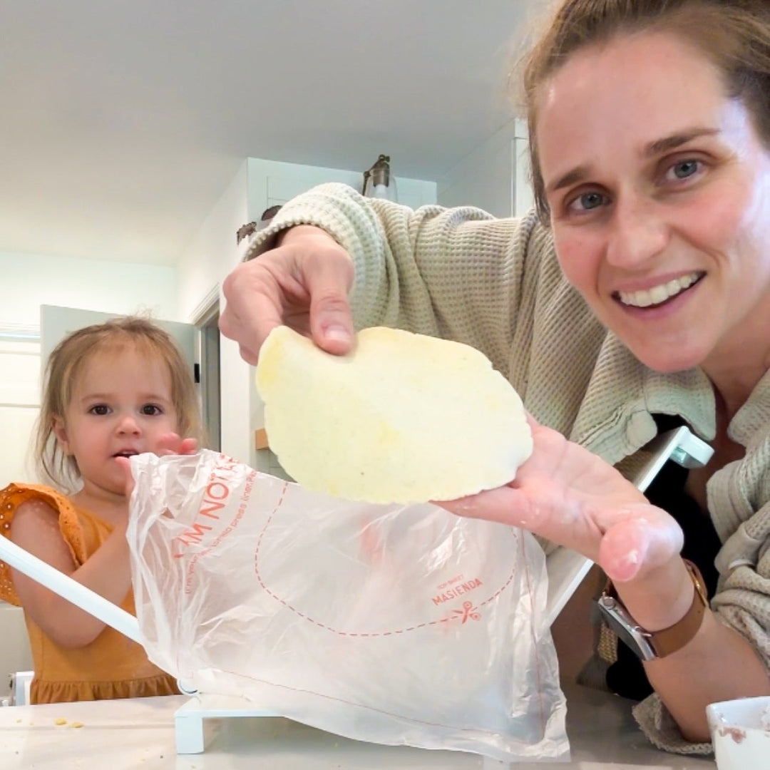 How to Make Masa Tortillas - Even a Toddler Can Do It!