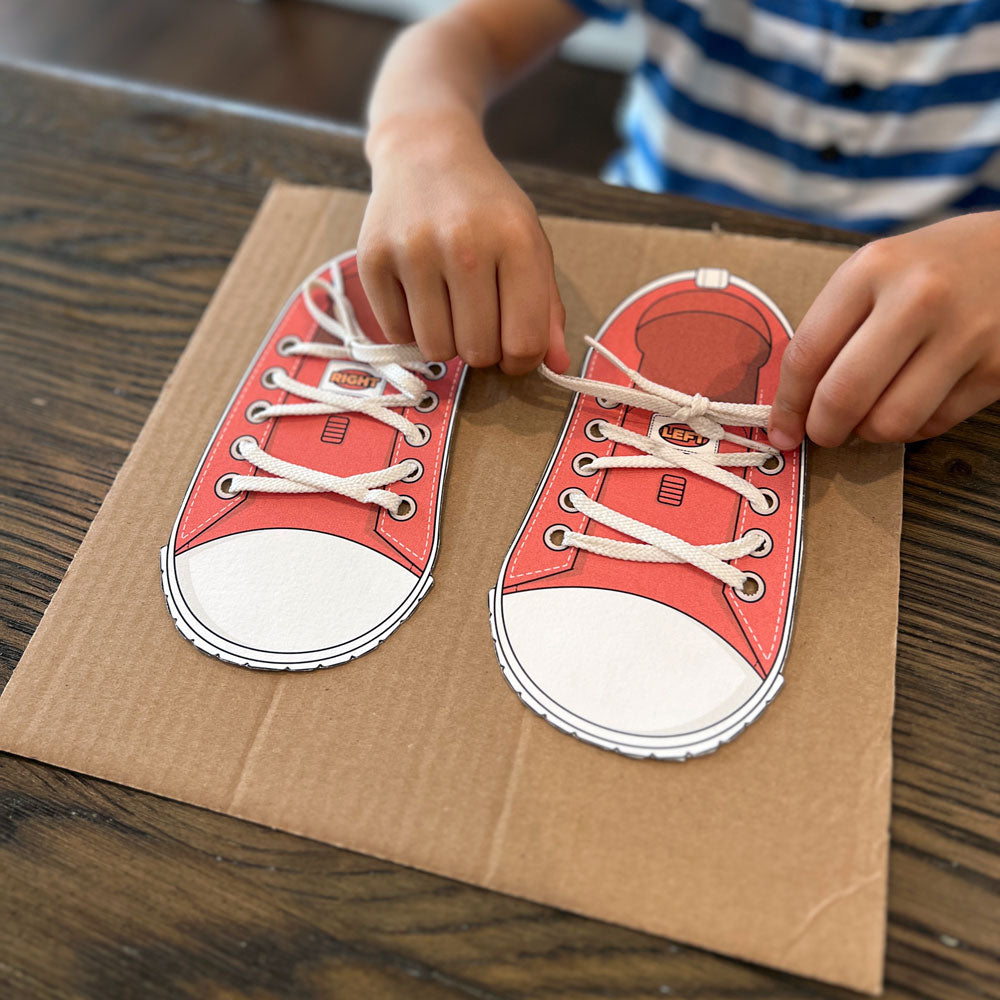 How to Teach Shoelace Tying - Free Printable Activity Included!