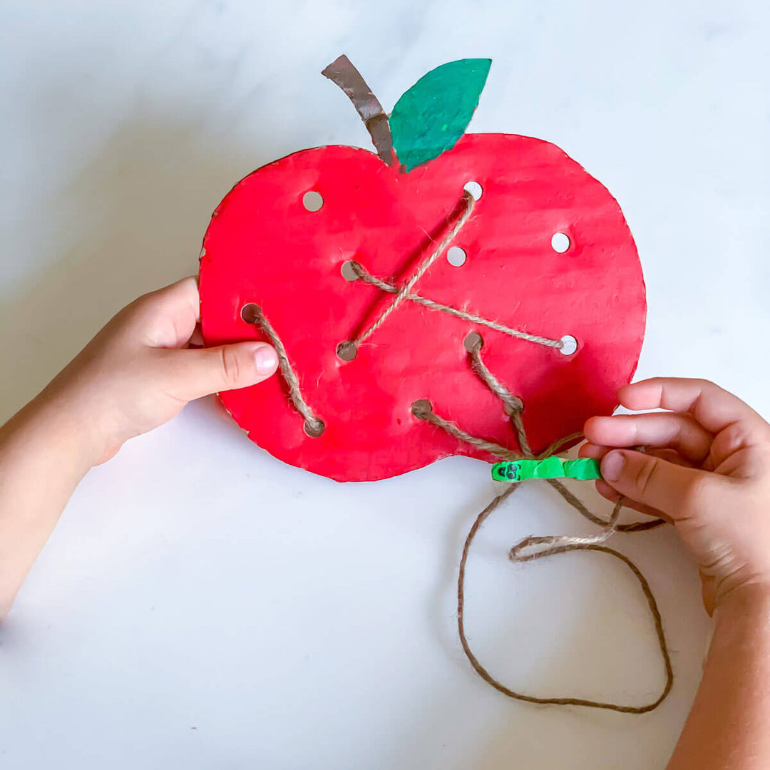 Lacing Activity - How to Make a Toy for Preschoolers