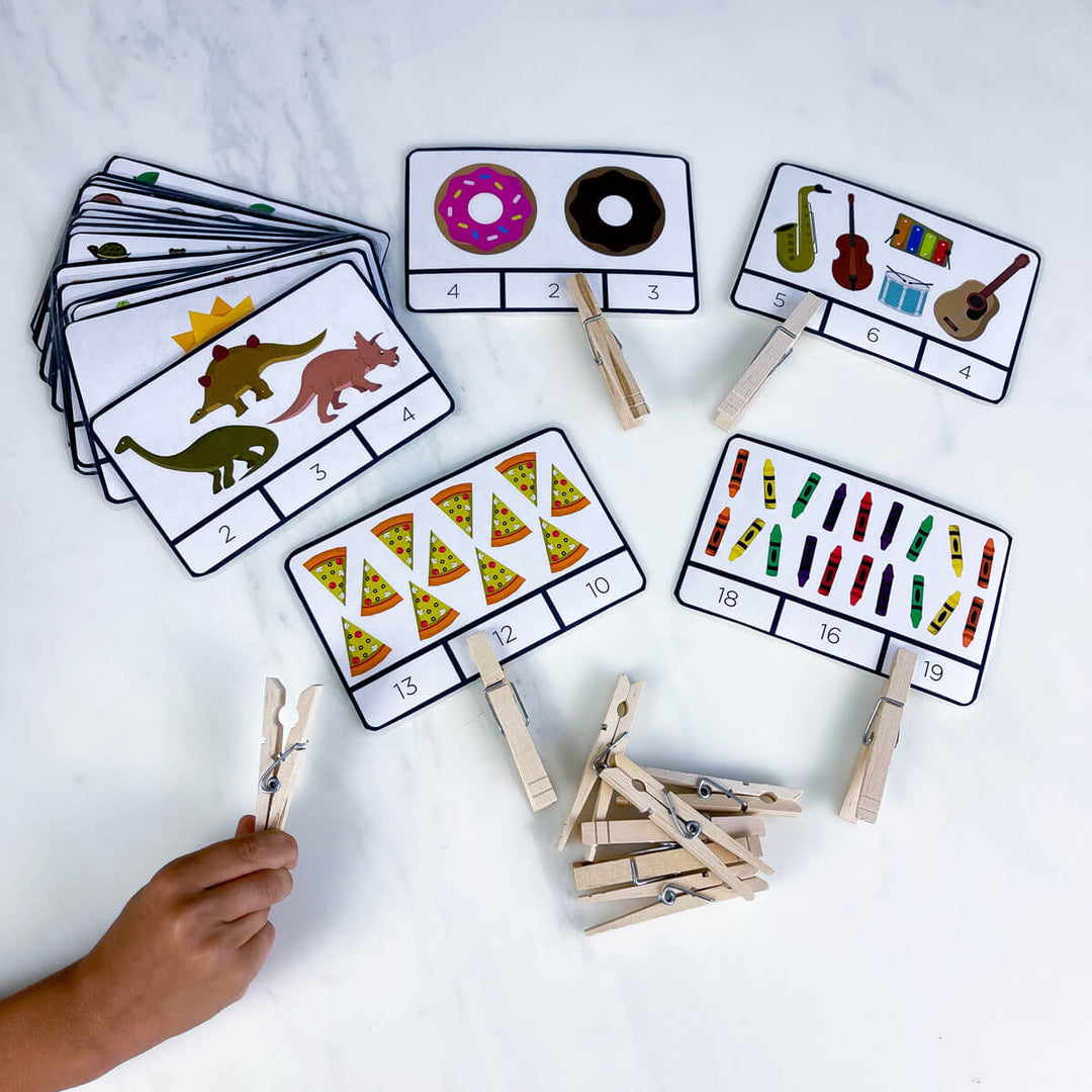 Printable Number Cards - Learning 1 through 20
