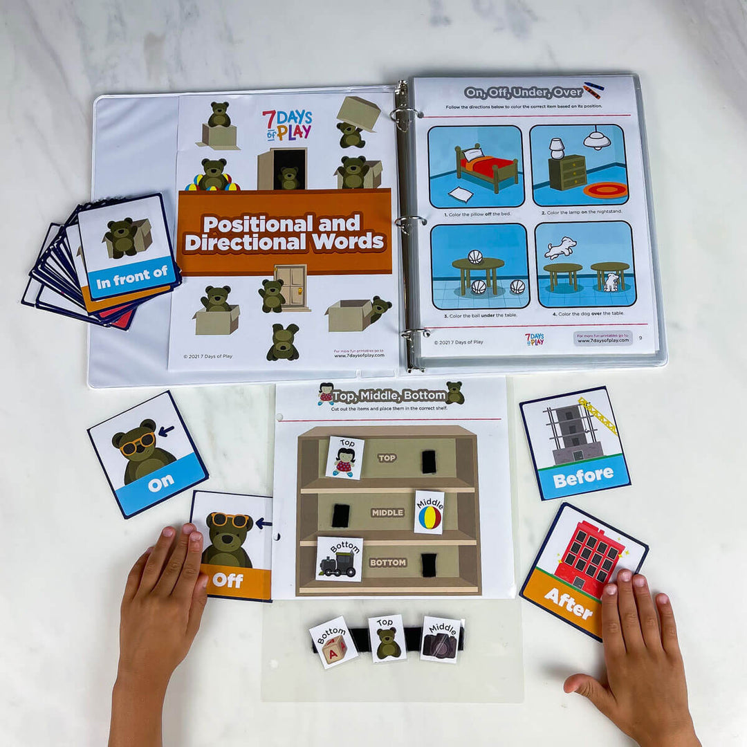 Positional Words for Kindergarten and Preschoolers