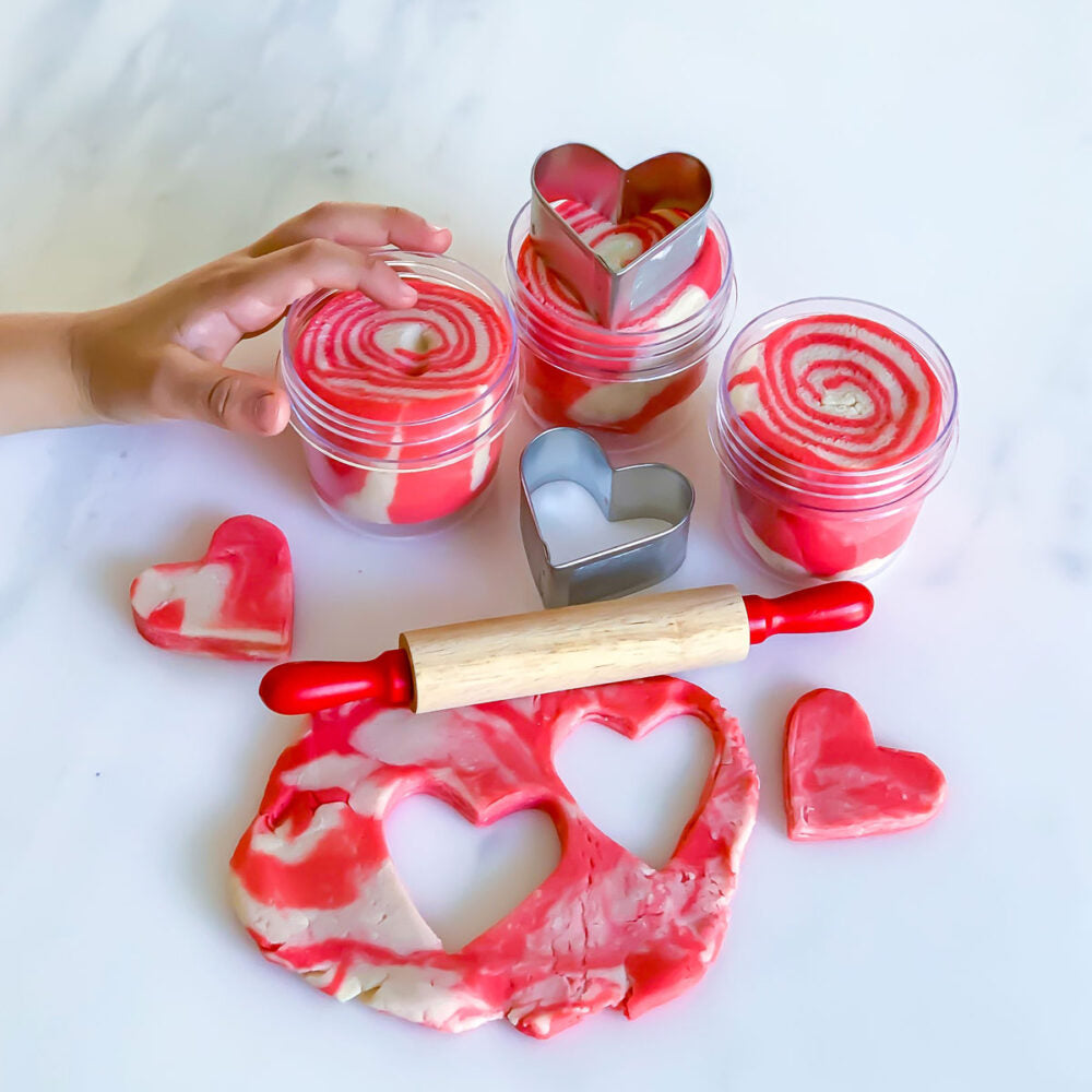 Scented Play Dough - How to Make Rose Swirls
