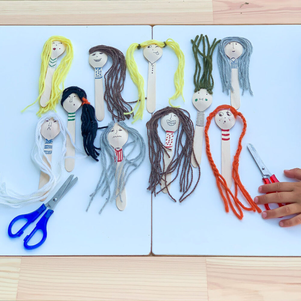 Scissor Skills Activity - Spoon Salon