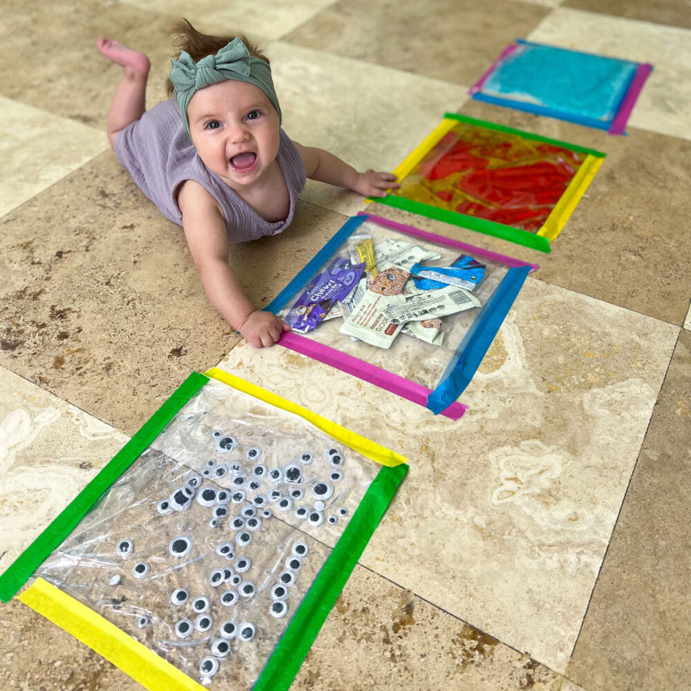 Sensory Bags for Babies - Helpful Tummy Time Distractions
