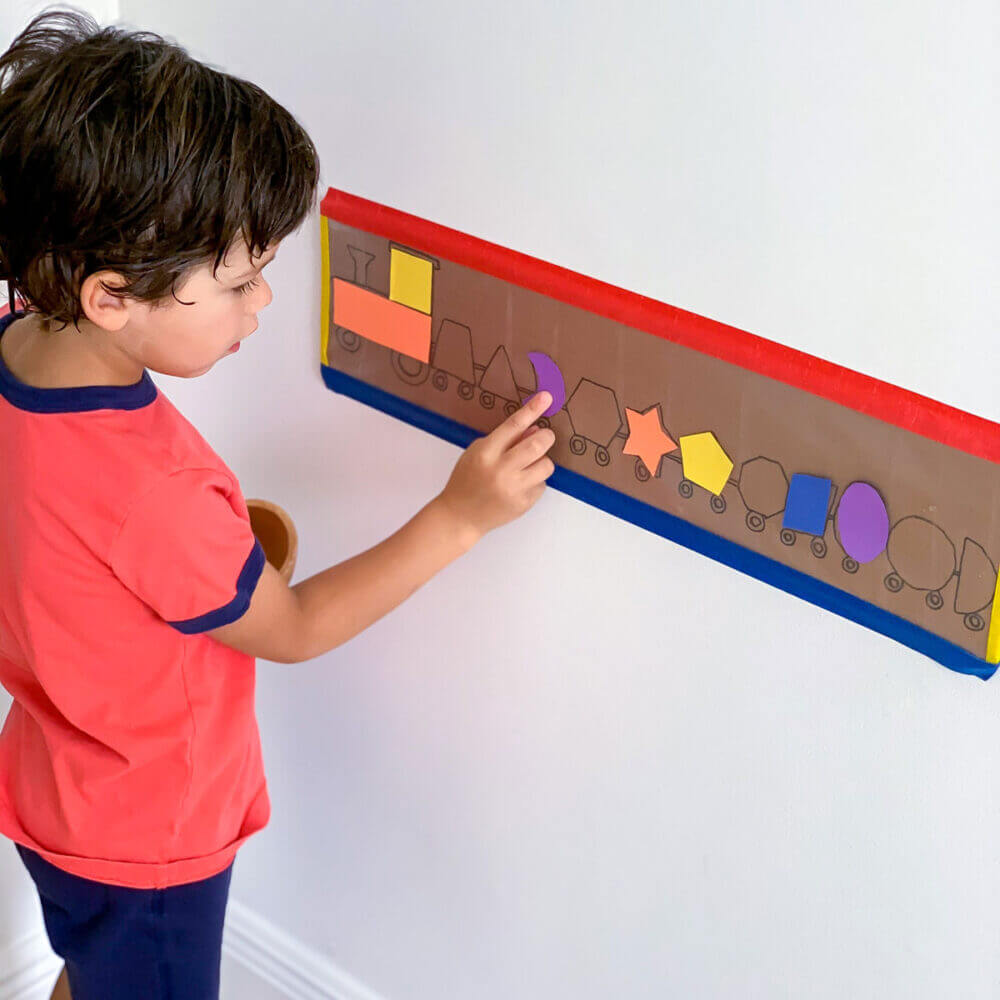 Shapes Activity for Kids - The Shape Train