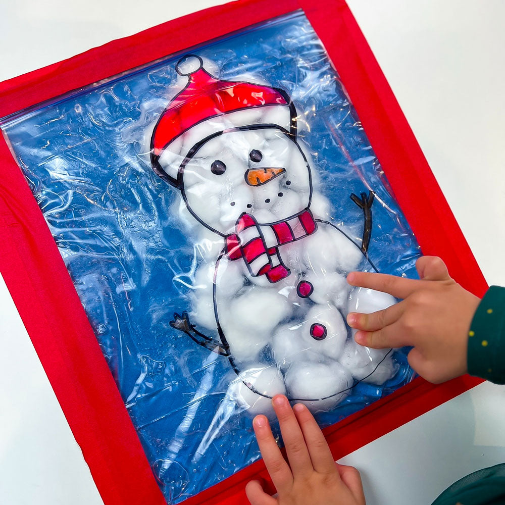 Snowman Sensory Bag: A Fun Winter Activity for Kids