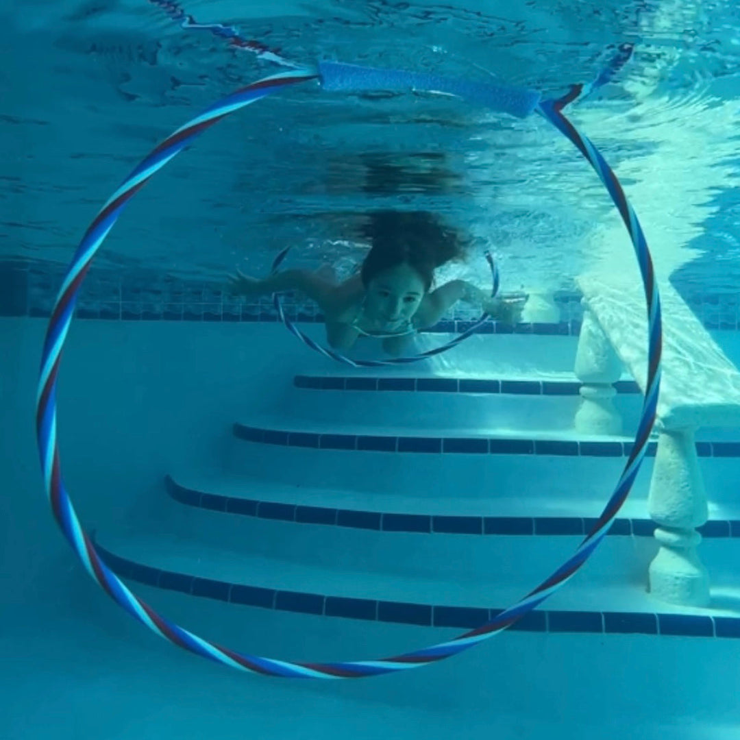 How to Make Swim Through Rings, A Fun Underwater Activity!