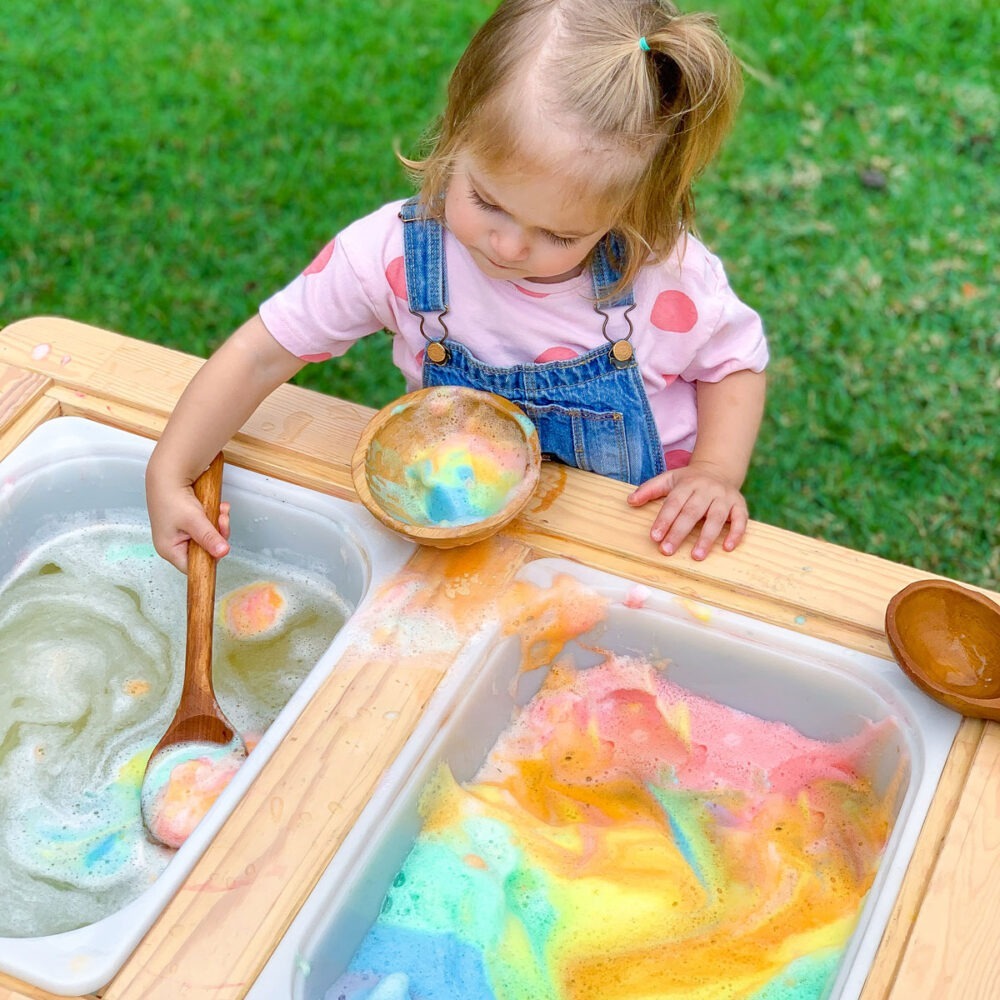 How To Make Taste-Safe Foam For Sensory Play