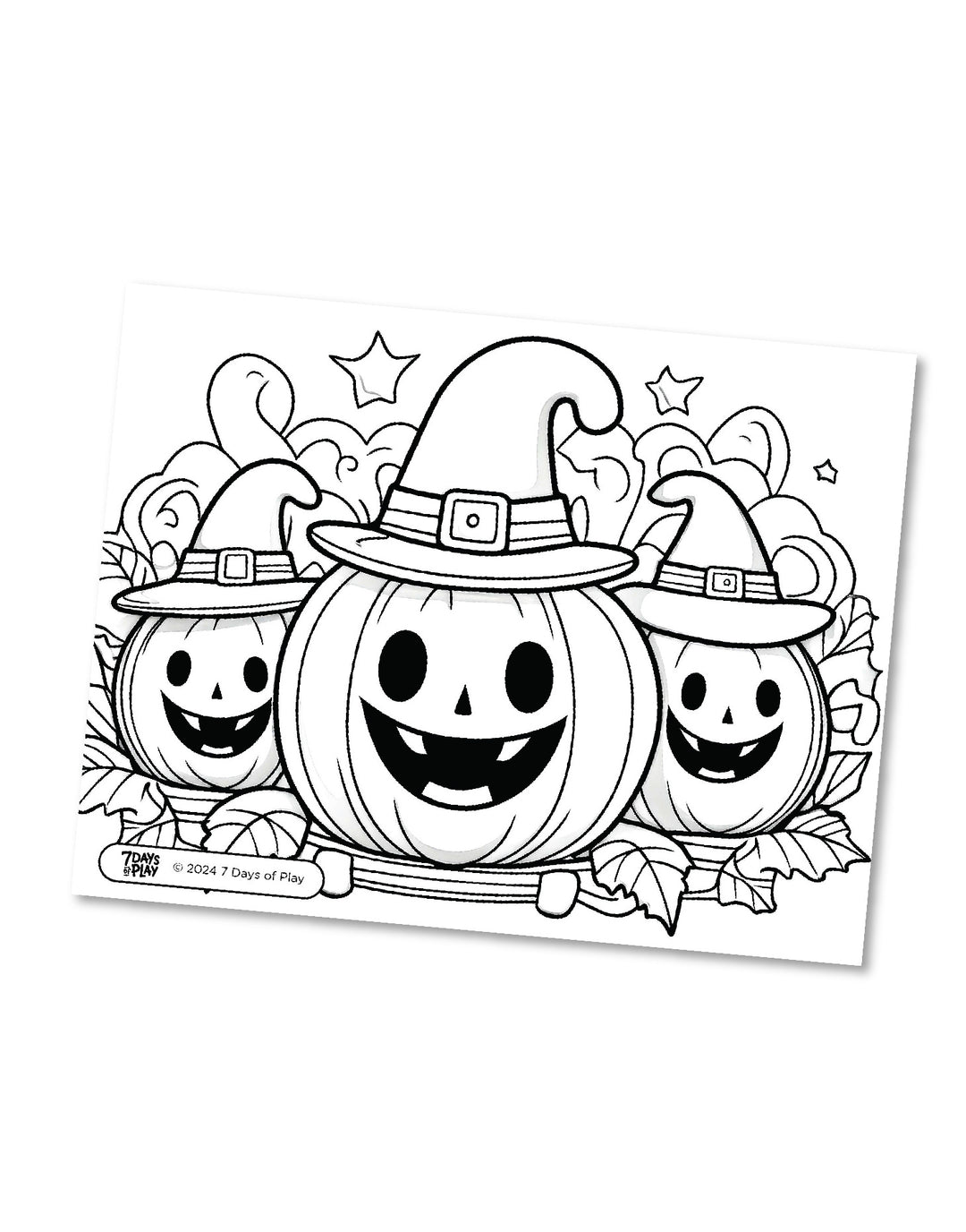20 Halloween Themed Coloring Pages - Printable