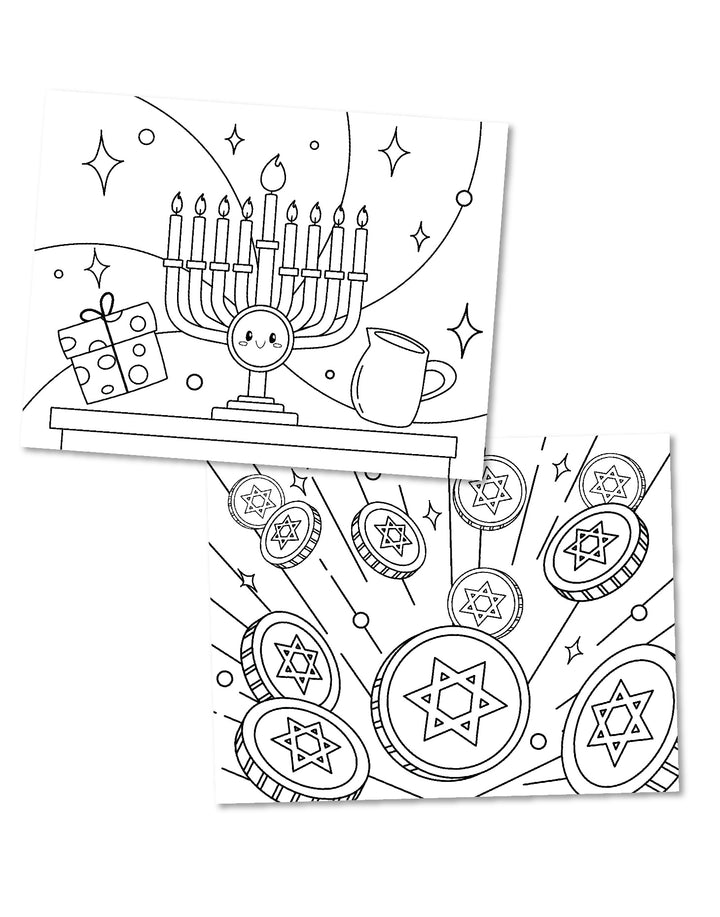 Hanukkah Coloring Pages - Printable