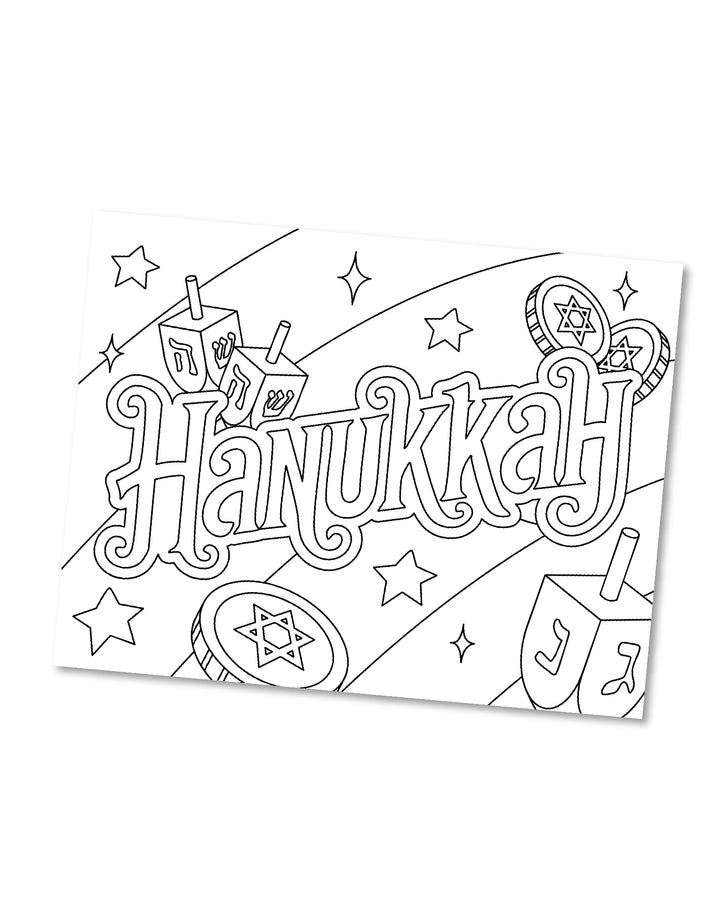 Hanukkah Coloring Pages - Printable