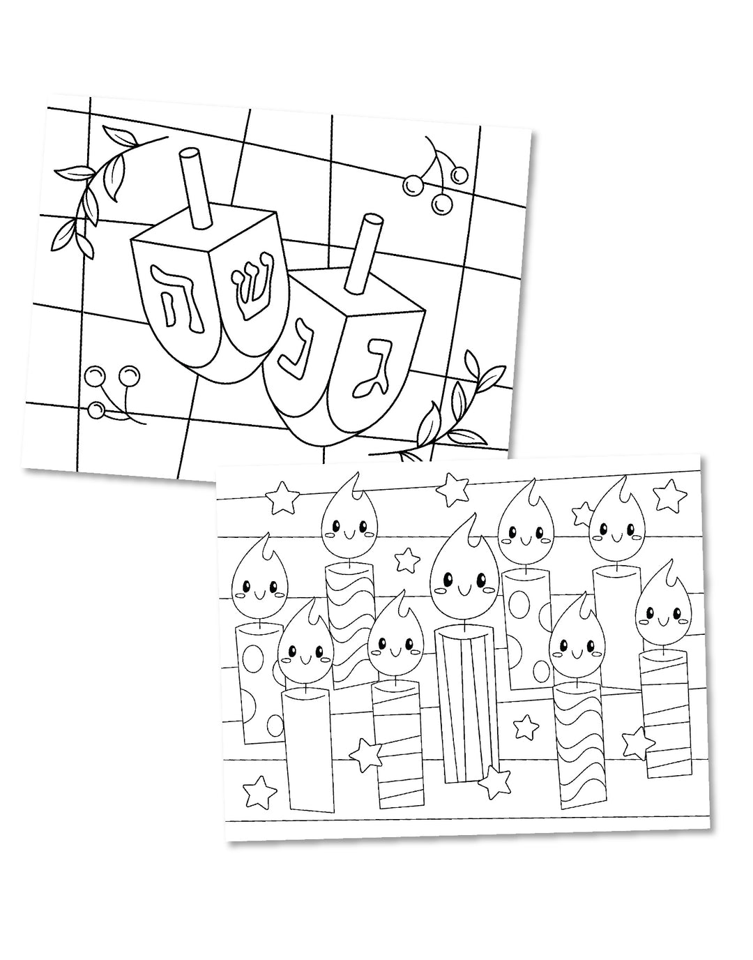 Hanukkah Coloring Pages - Printable