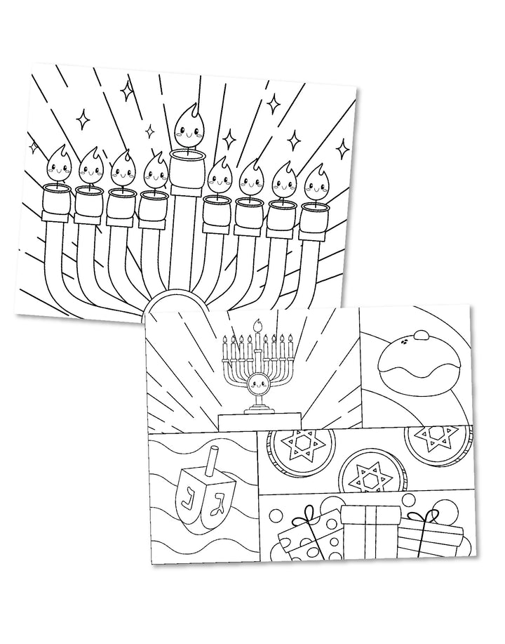 Hanukkah Coloring Pages - Printable