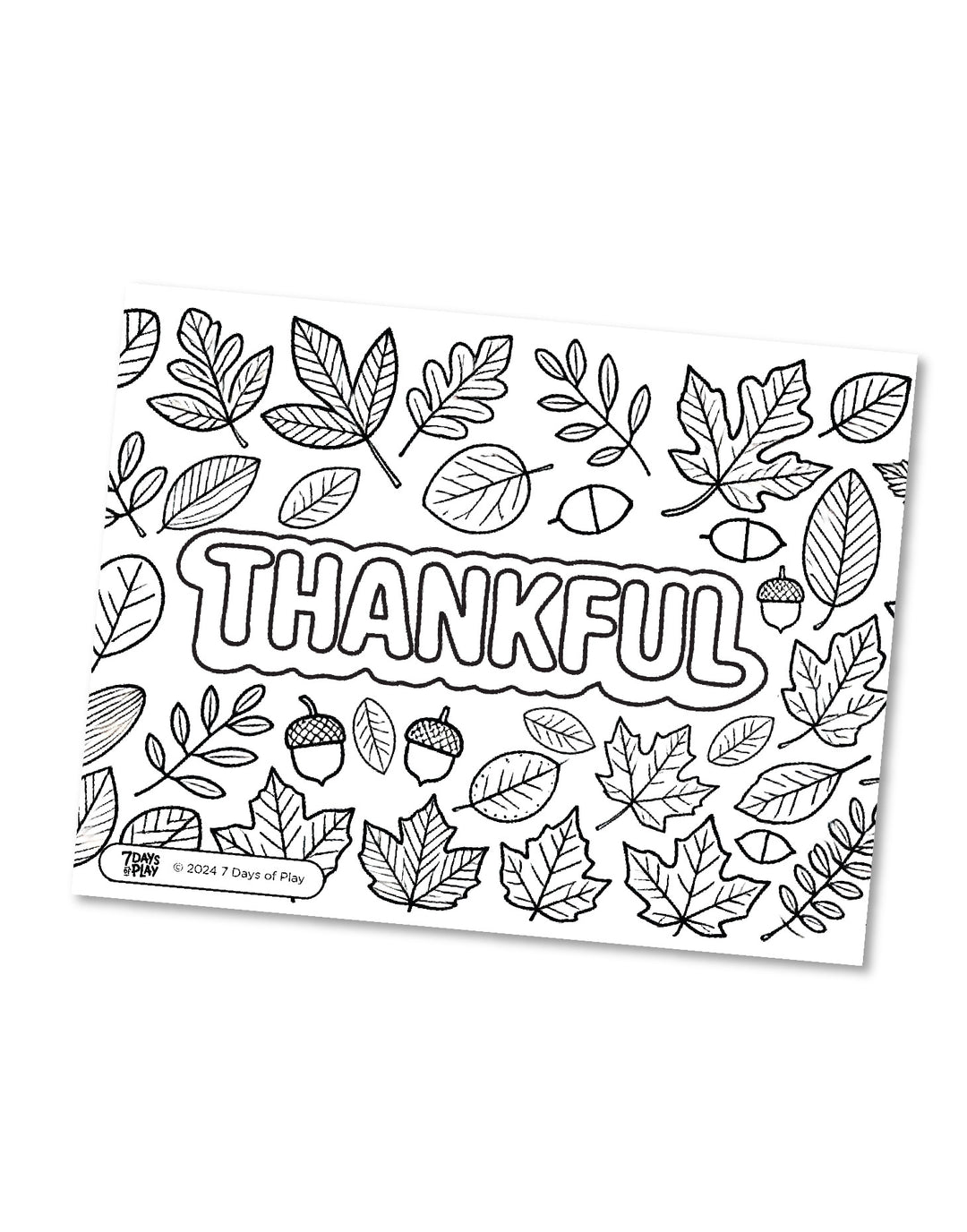 20 Thanksgiving Themed Coloring Pages - Printable