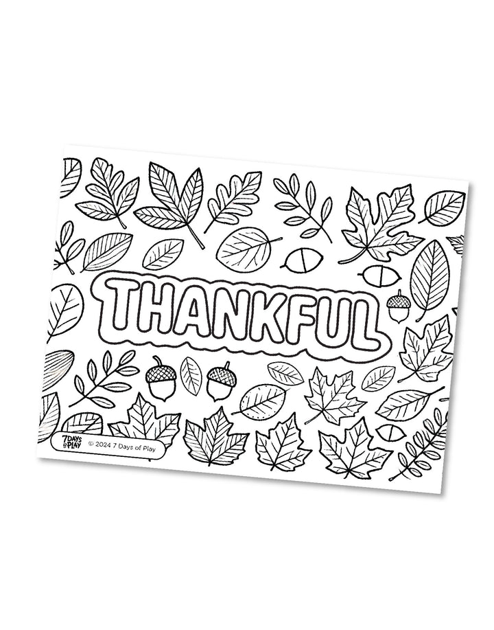 20 Thanksgiving Themed Coloring Pages - Printable