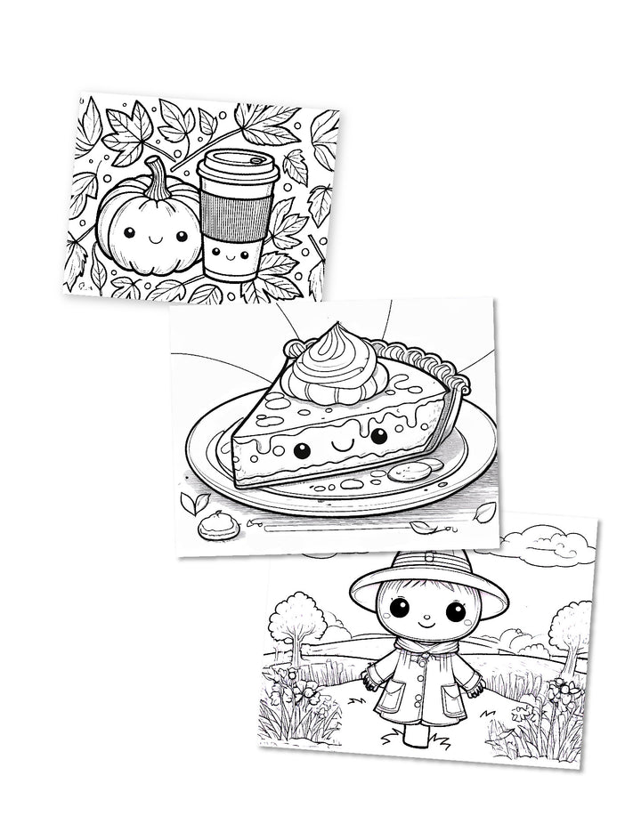 20 Thanksgiving Themed Coloring Pages - Printable