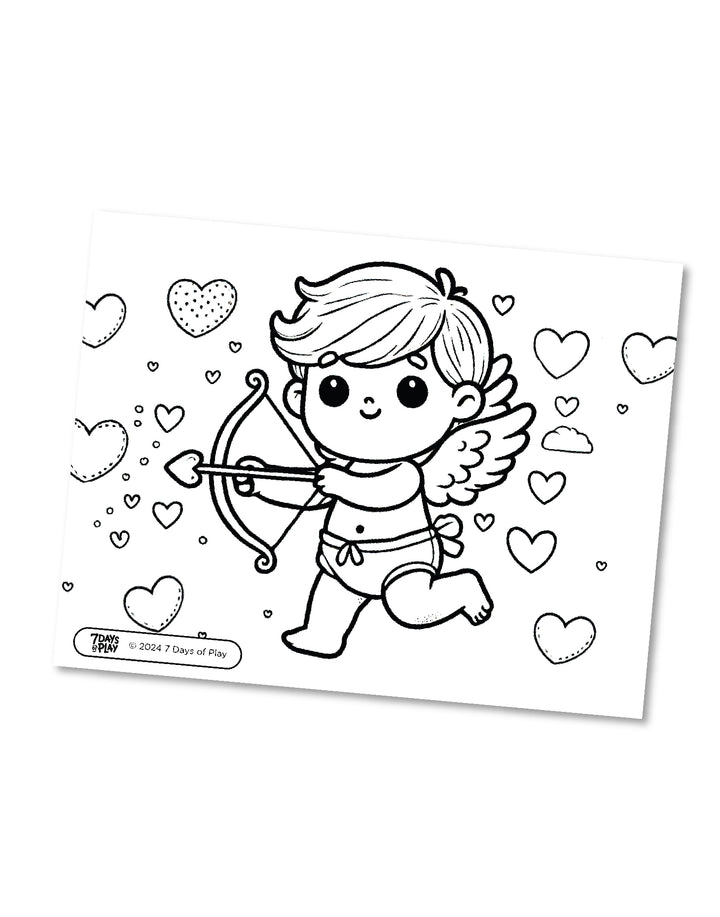 20 Valentine Themed Coloring Pages - Printable!