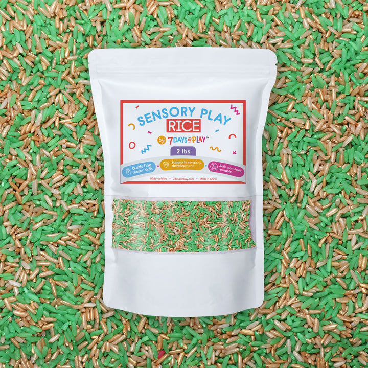 Sensory Play Rice for Kids | Colored Rice Sensory Filler for Bins ...