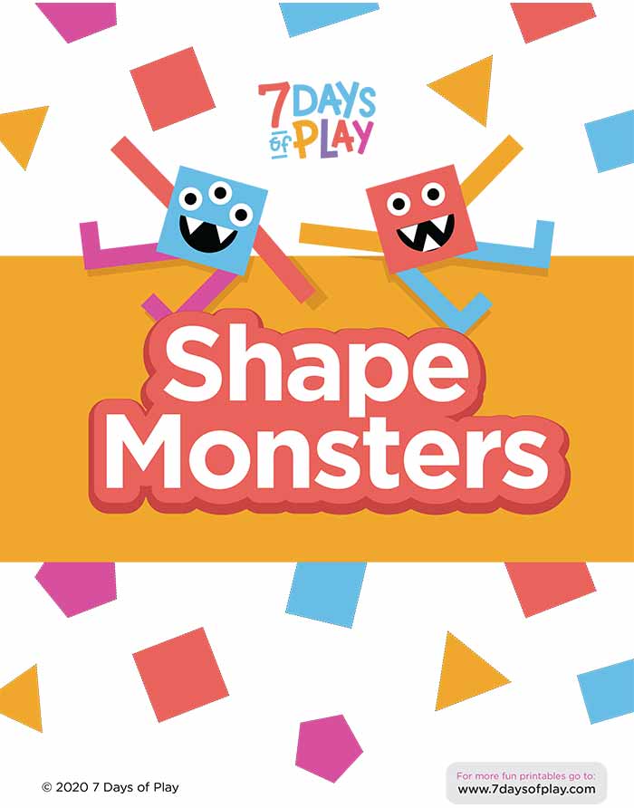 Build a Shape Monster - Printable