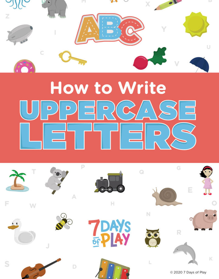 how to write uppercase letter tracing worksheets