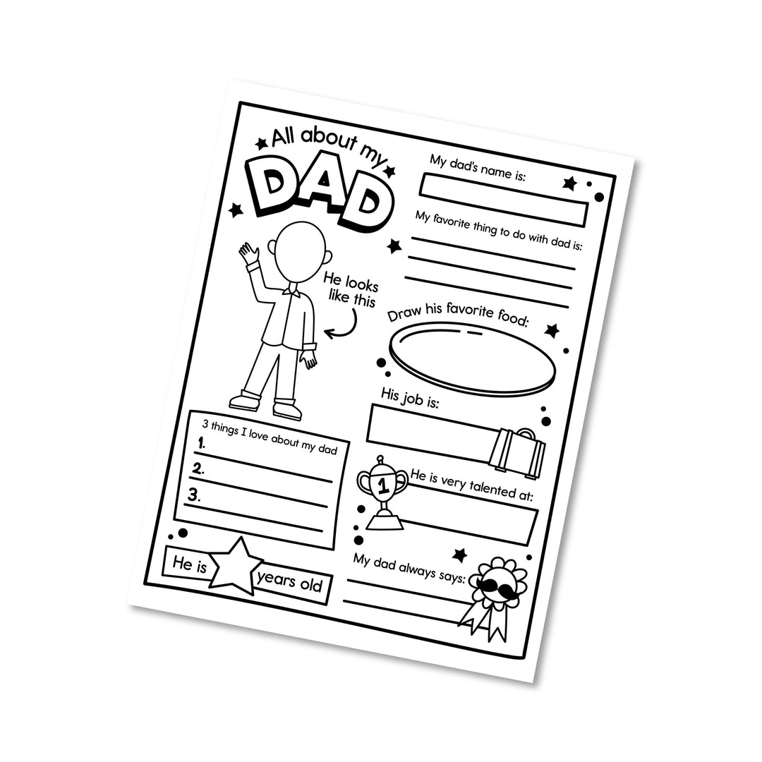 All About My Dad - Printable