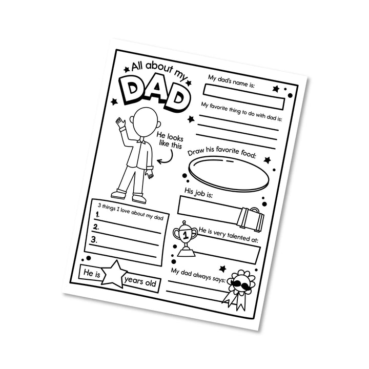 All About My Dad - Printable
