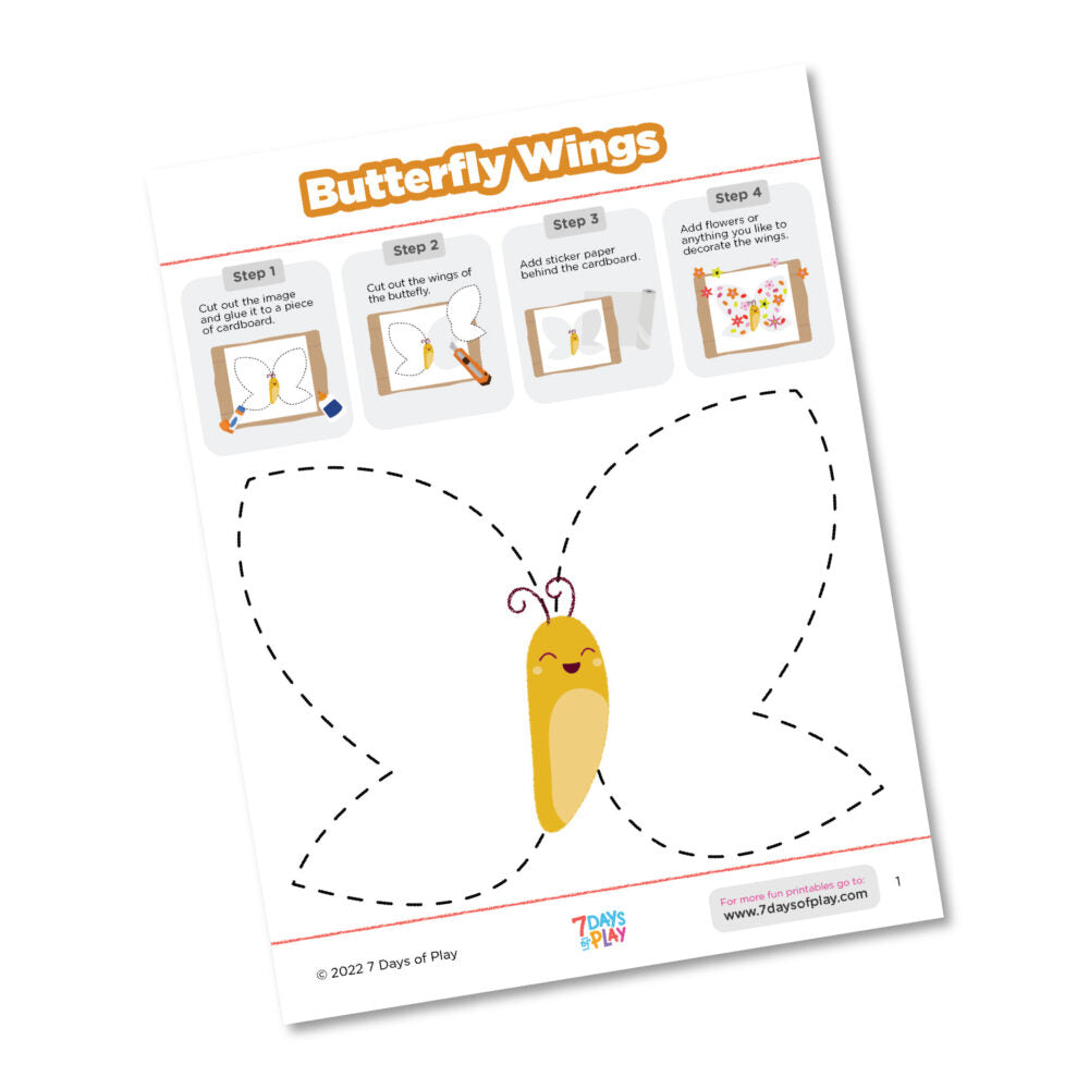 Butterfly Wings - Printable for Kids