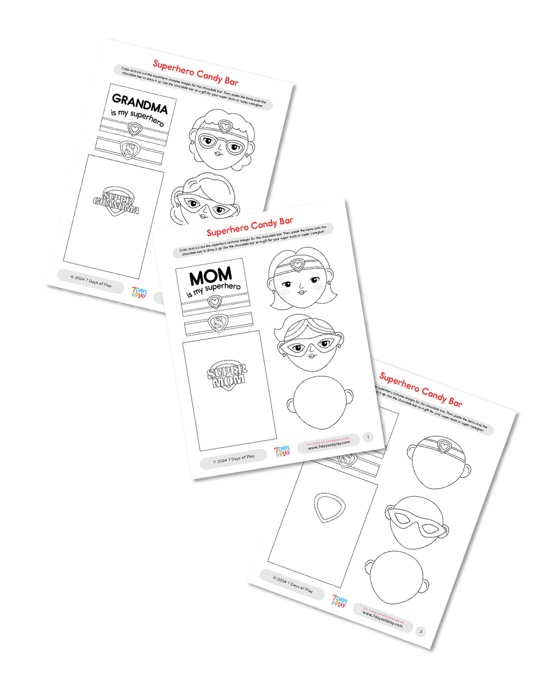 Superhero Candy Bar - Printable