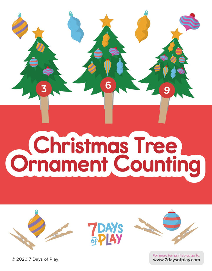 Christmas Counting - Printable for Kids