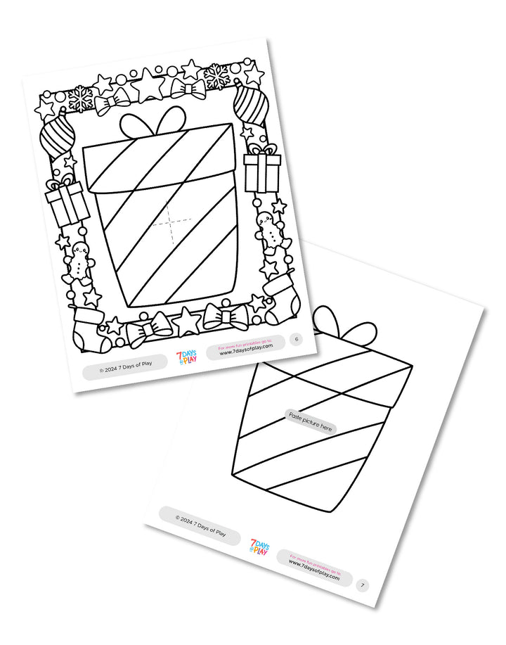 Tear-and-Reveal Holiday Photo - Printable