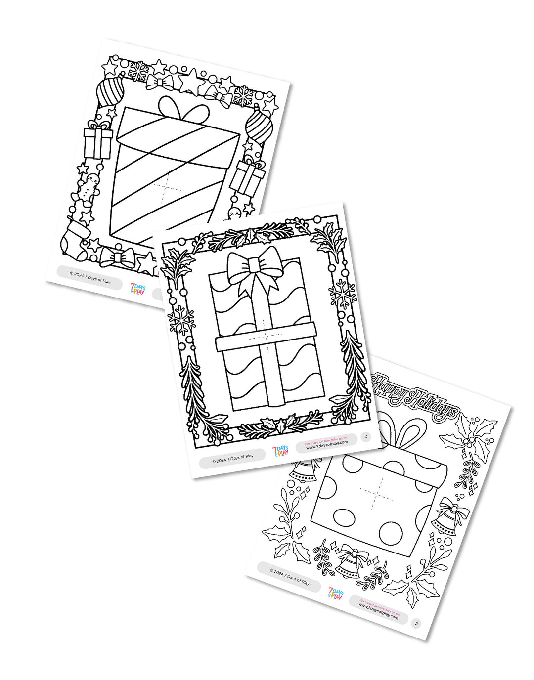 Tear-and-Reveal Holiday Photo - Printable