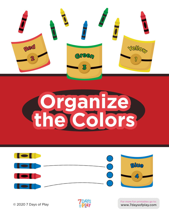 Count and Color Match the Crayons