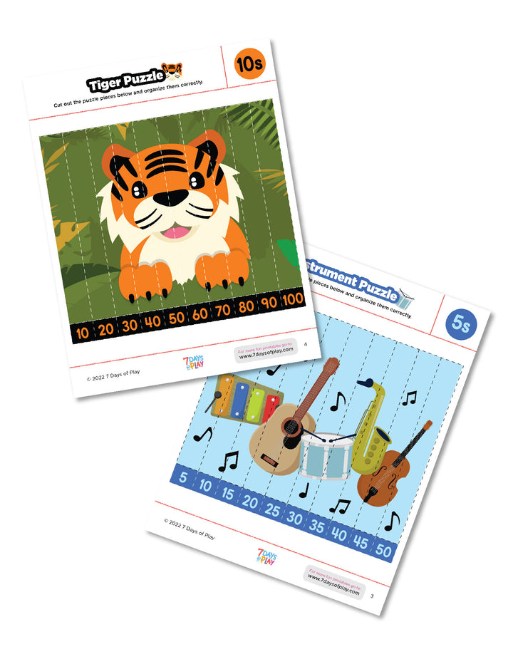 Counting by 5s and 10s Fun Printable for Kids