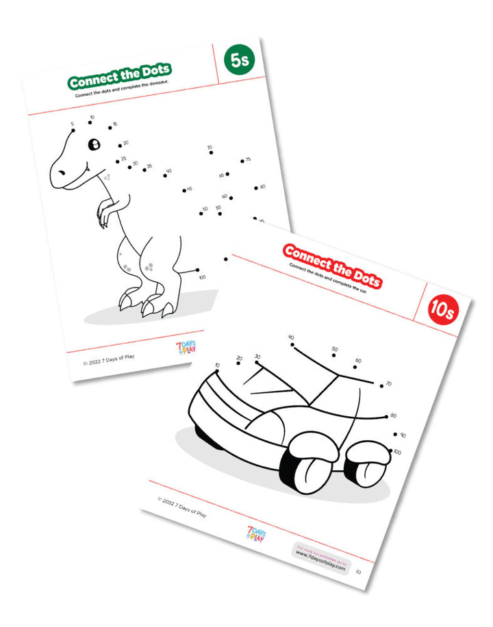 Counting by 5s and 10s printable activities for kids