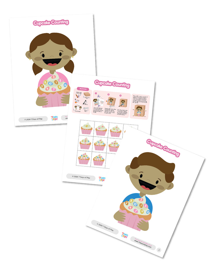 Cupcake Counting - Printable for Kids