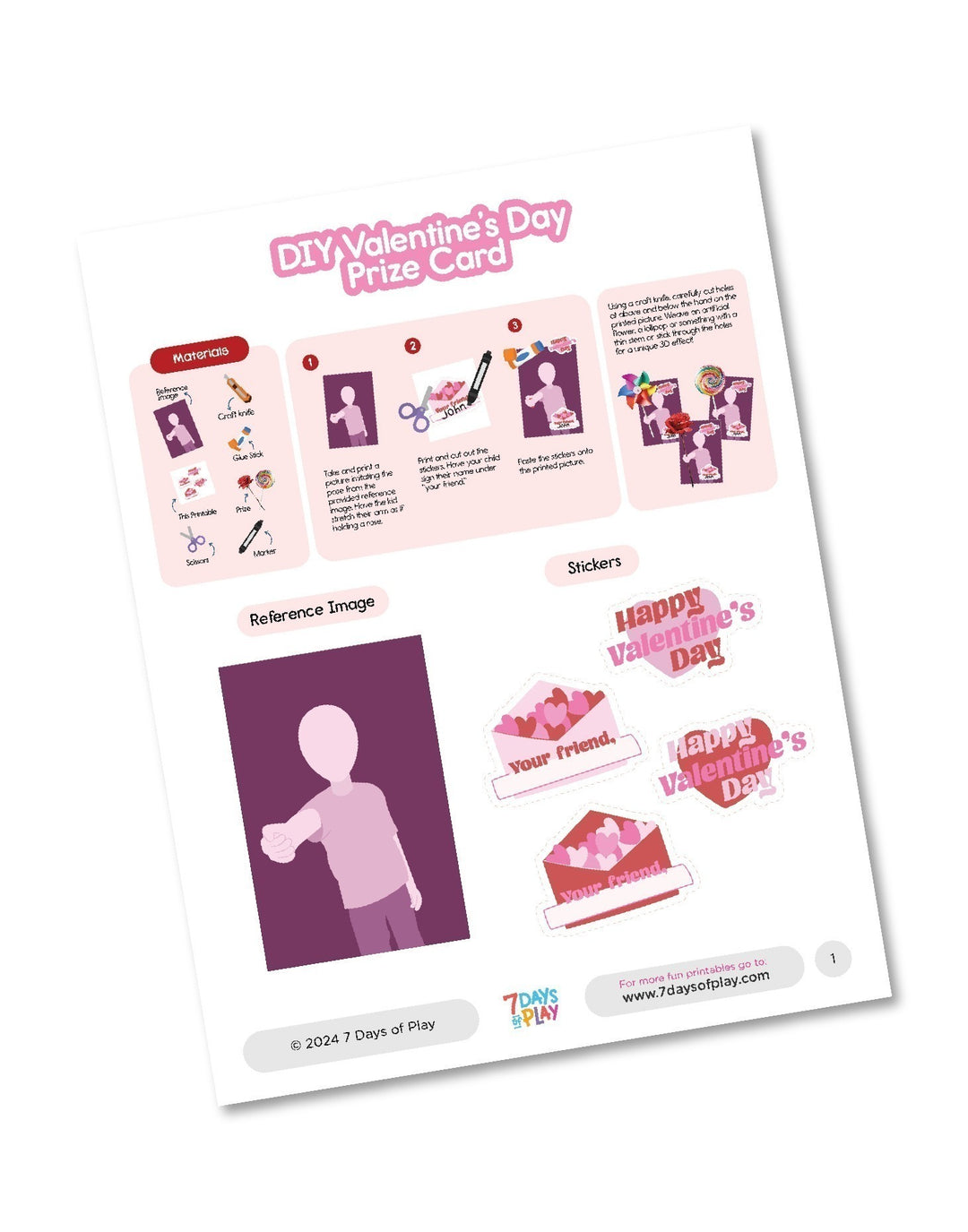 Personalized Valentine's Day Card - Printable
