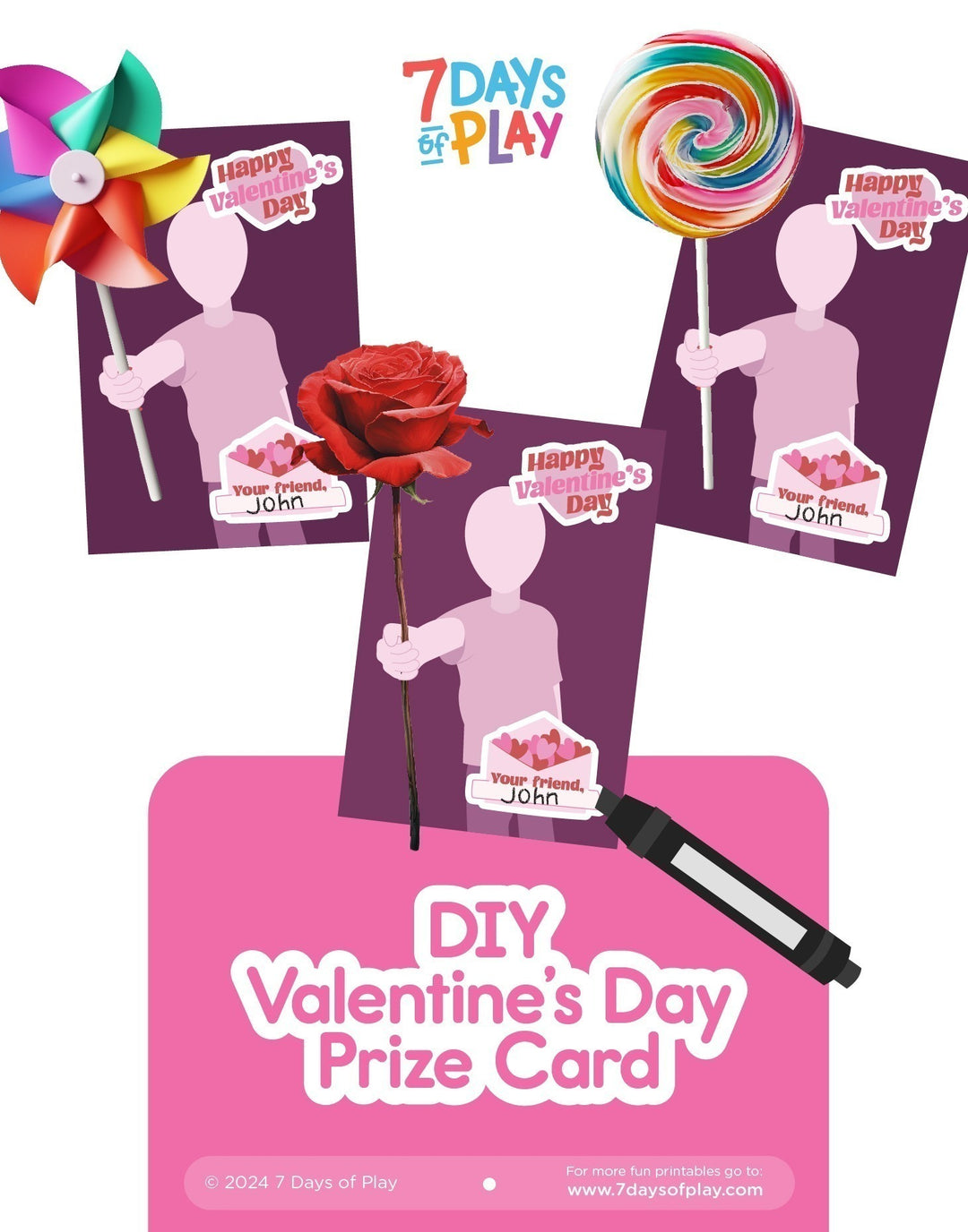 Personalized Valentine's Day Card - Printable